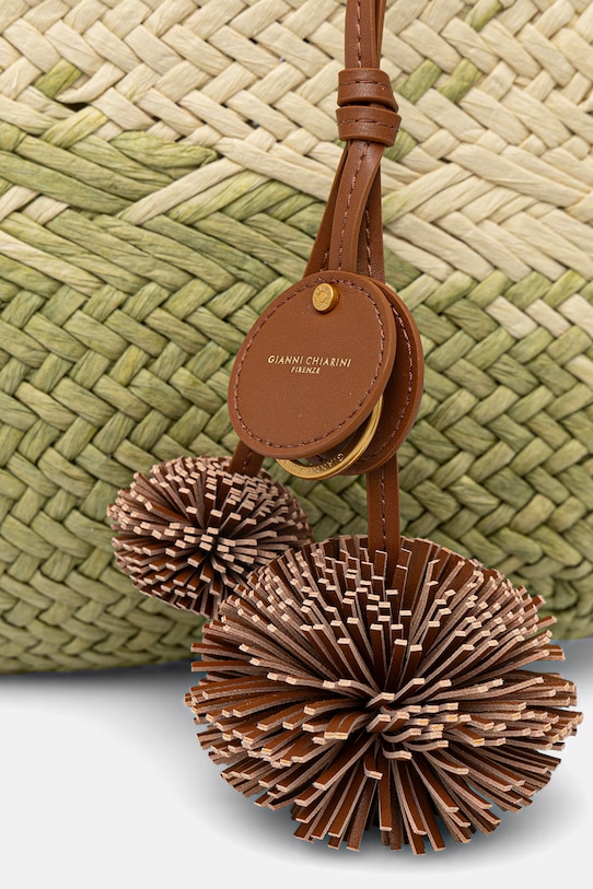 Gianni Chiarini plážová kabelka dámska PALOMA zelená BS.11311/COMM.STRAWINT