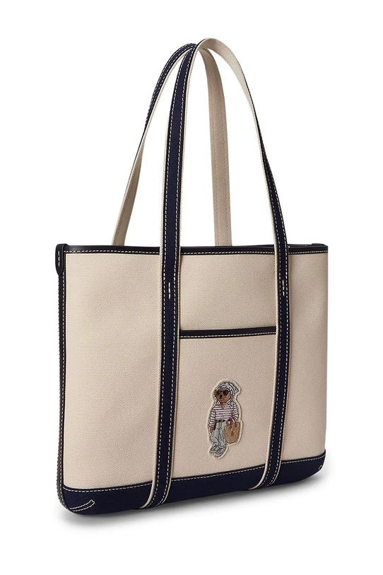 Akcesoria Polo Ralph Lauren torebka tote damska bawełniana 428P10931 beżowy