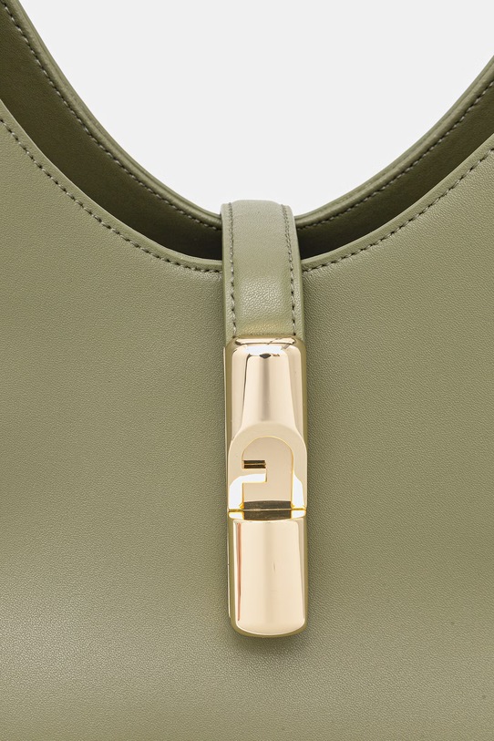 Akcesoria Furla torebka damska skórzana Goccia M Hobo WB01499.BX3104.4555S zielony