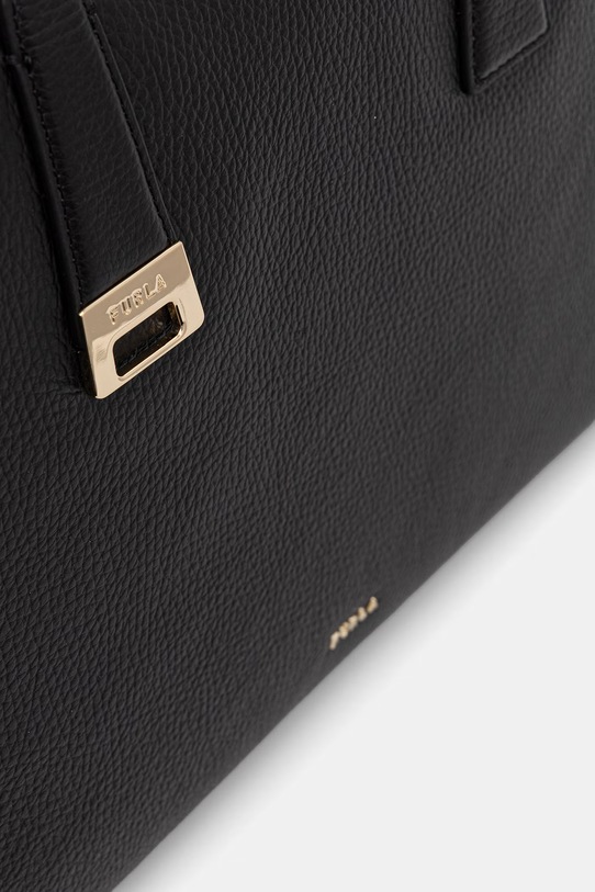 Furla torebka shopper damska skórzana Olivia L Tote czarny WB01940.HSF000.O6000