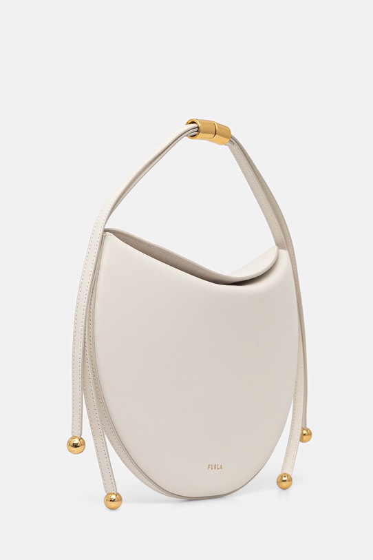Furla torebka rogal damska skórzana Moonstone M Shoulder Bag WB01868.BX3104.PNN00 biały SS26