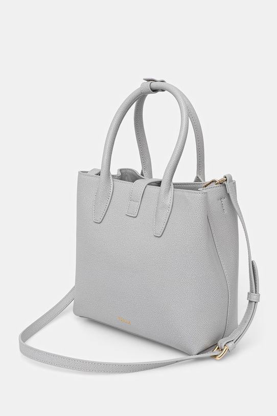 Akcesoria Furla torebka worek damska skórzana Goccia S Tote Base 22 WB01949.ARE000.CRH00 szary