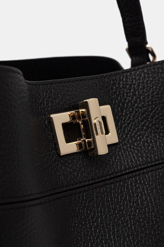 Akcesoria Furla torebka crossbody damska skórzana Amelia M Bucket Bag WB01953.HSF000.O6000 czarny