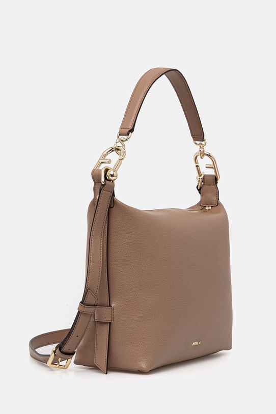 Furla torebka crossbody damska skórzana Tonie M Hobo WB01964.A.0023.4489S brązowy SS26