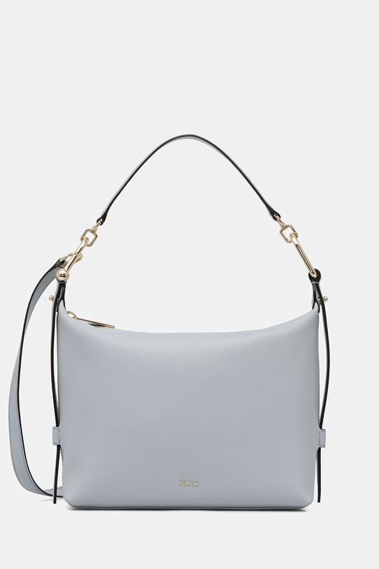 Furla torebka damska skórzana Tonie M Hobo niebieski WB01964.A.0023.AR300