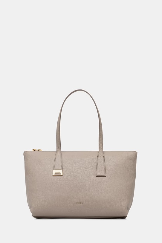 Furla torebka shopper damska skórzana Olivia M Tote beżowy WB01977.HSF000.4488S