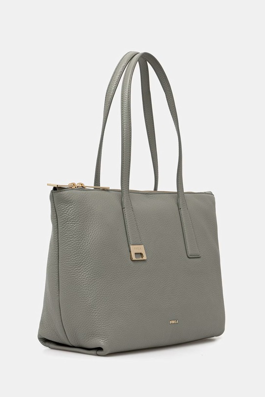 Furla torebka shopper damska skórzana Olivia M Tote WB01977.HSF000.AG700 zielony SS26