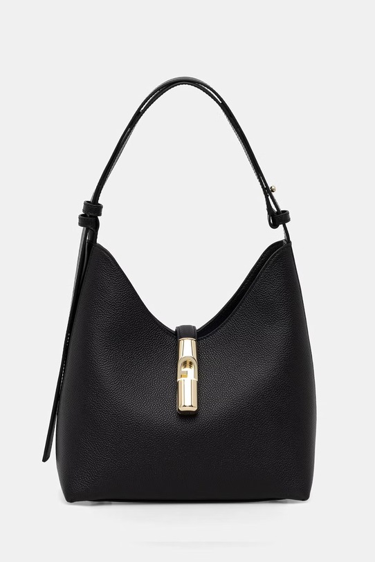 Furla torebka damska skórzana Goccia S Hobo czarny WB01979.BX3353.O6000