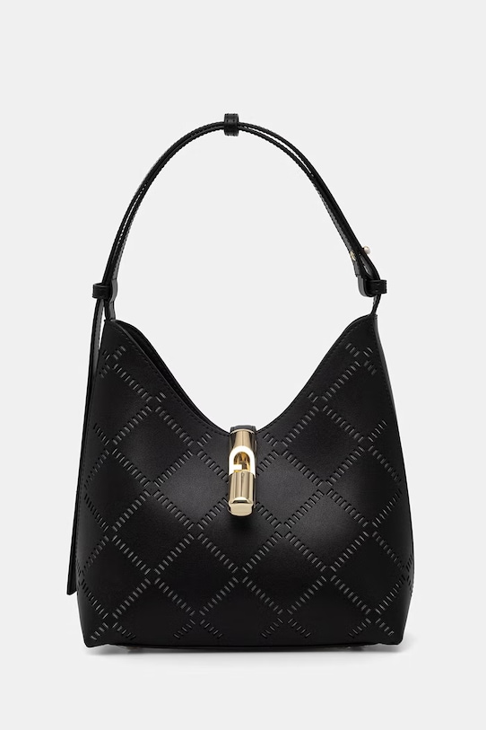 Furla torebka damska skórzana Goccia S Hobo czarny WB01979.BX3947.O6000
