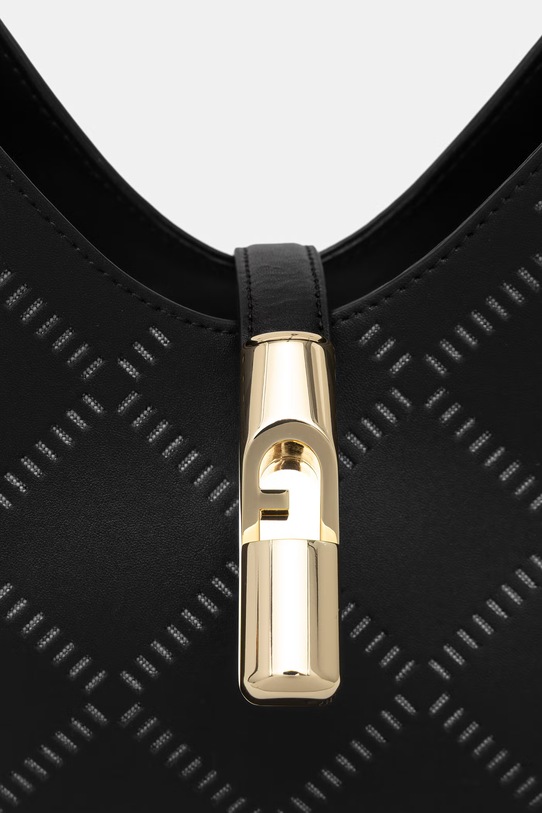 Furla torebka damska skórzana Goccia S Hobo czarny WB01979.BX3947.O6000