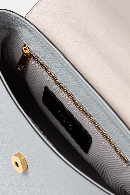 Furla чанта crossbody дамска от кожа Moonlight S Top Handle WB01882.BX3036.AR300 син