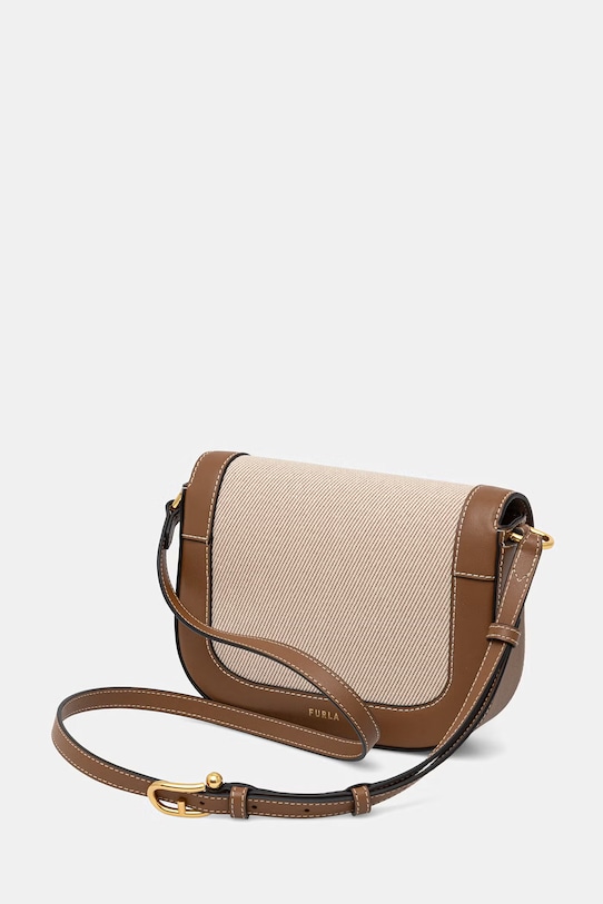 Doplnky Furla crossbody kabelka dámska kožená Moonlight S Crossbody WB01887.BX3542.TCO00 béžová