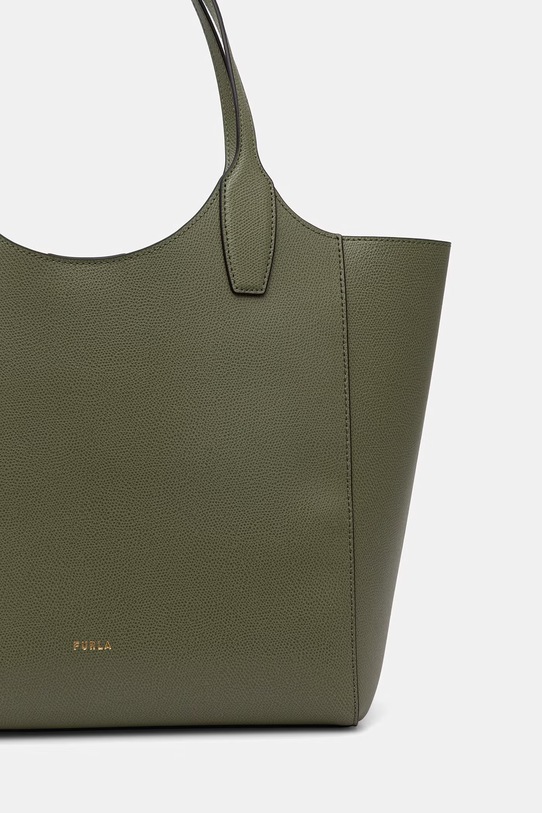 Akcesoria Furla torebka damska skórzana Lea M Tote WB01941.ARE000.4555S zielony