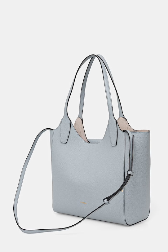 Akcesoria Furla torebka damska skórzana Lea S Tote WB02036.ARE000.AR300 niebieski