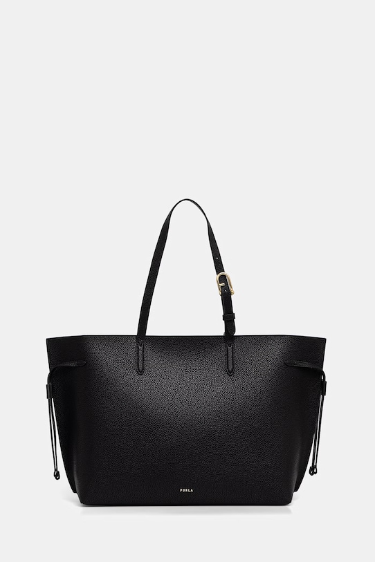 Furla torebka shopper damska skórzana Ava L Tote czarny WB02059.BX4329.3924S