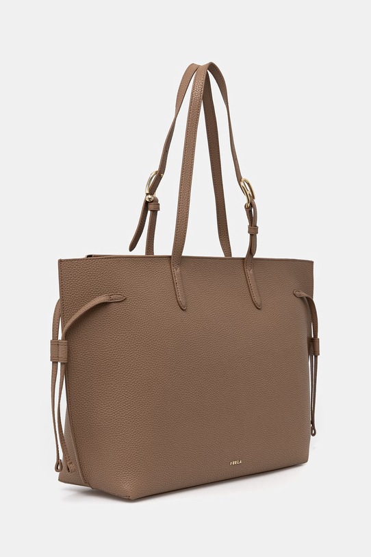 Furla torebka shopper damska skórzana Ava L Tote WB02059.BX4329.4619S beżowy SS26