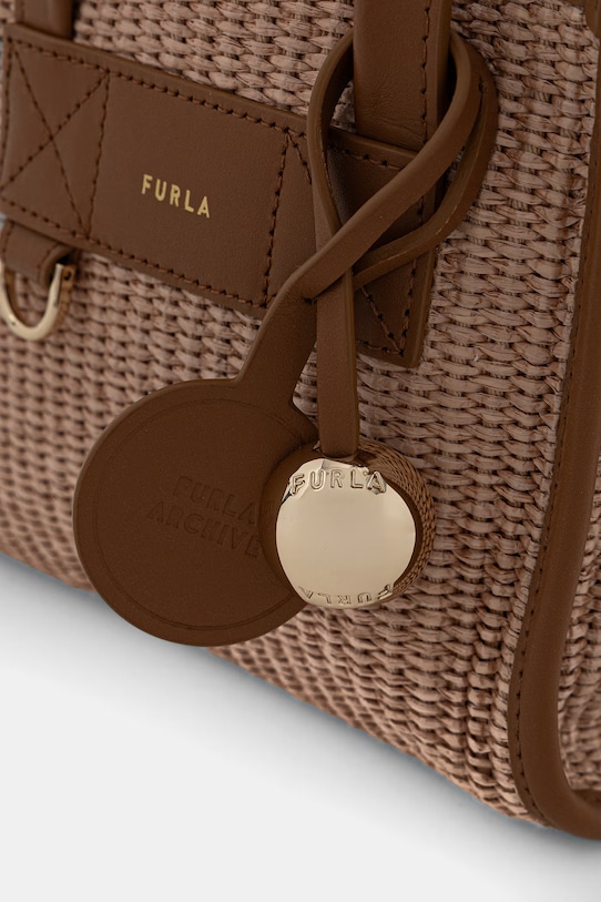 Furla geantă crossbody pentru femei împletită Divide It Mini Tote bej WB02068.BX4493.4935S