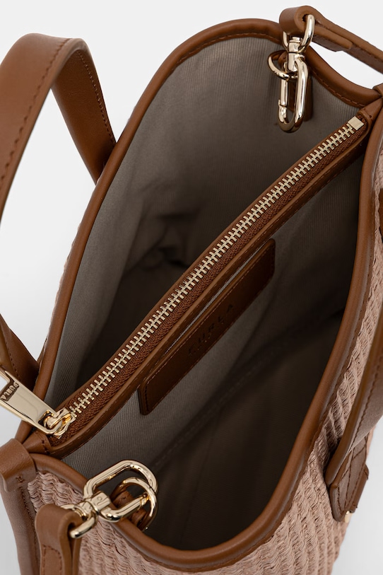 Furla geantă crossbody pentru femei împletită Divide It Mini Tote WB02068.BX4493.4935S bej