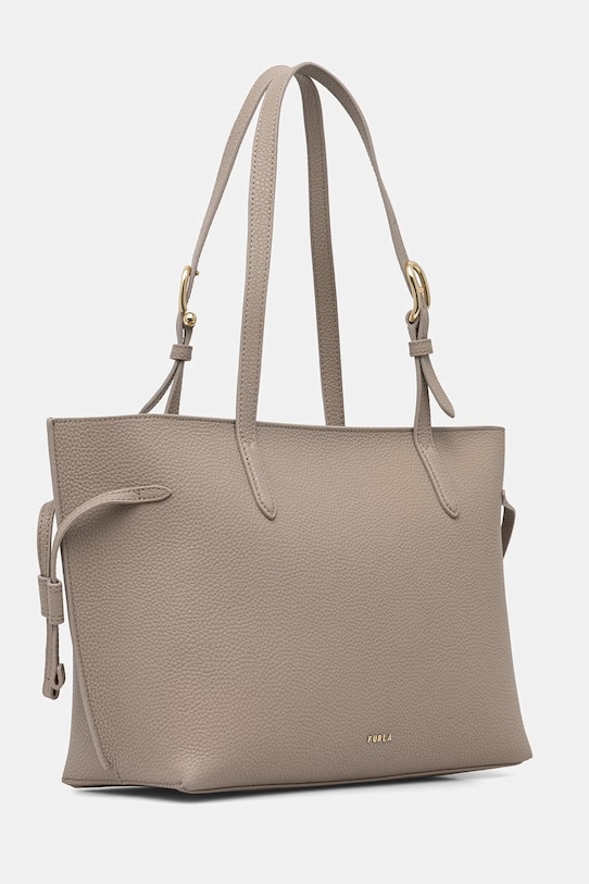 Furla torebka shopper damska skórzana Ava M Tote WB02069.BX4329.4621S beżowy SS26