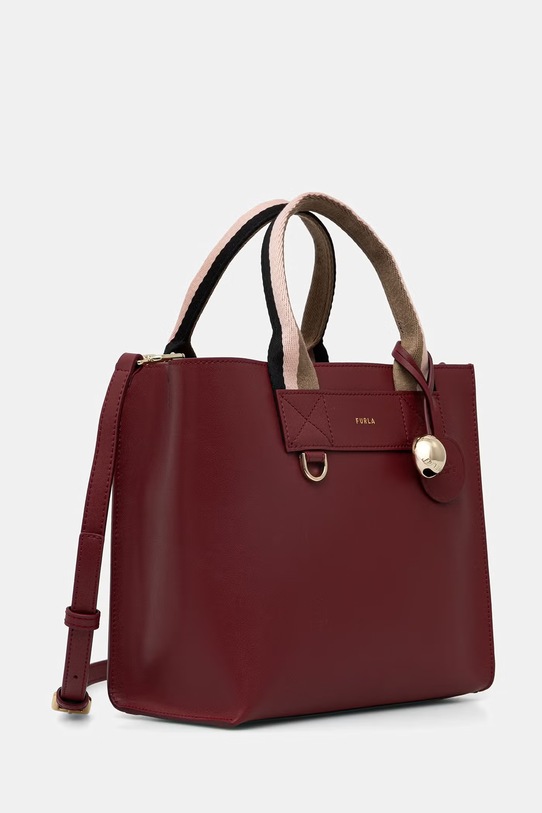 Furla torebka damska skórzana Divide It S Tote WB02038.BX4467.T6G00 bordowy SS26
