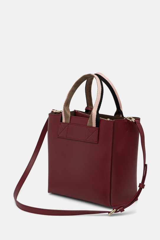 Akcesoria Furla torebka damska skórzana Divide It S Tote WB02038.BX4467.T6G00 bordowy