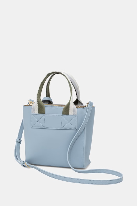 Accesorii Furla geantă crossbody de damă din piele Divide It Mini Tote WB02068.BX4467.4500S albastru