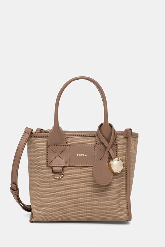 Furla torebka crossbody damska Divide It Mini Tote beżowy WB02068.BX2093.4947S