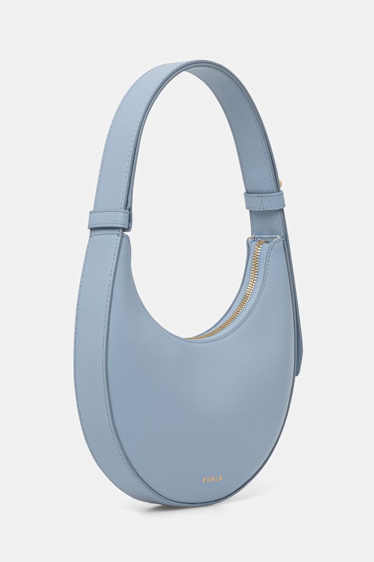 Furla torebka rogal damska skórzana Deliza Mini Shoulder Bag WE00649.AX0733.CDZ00 niebieski SS26