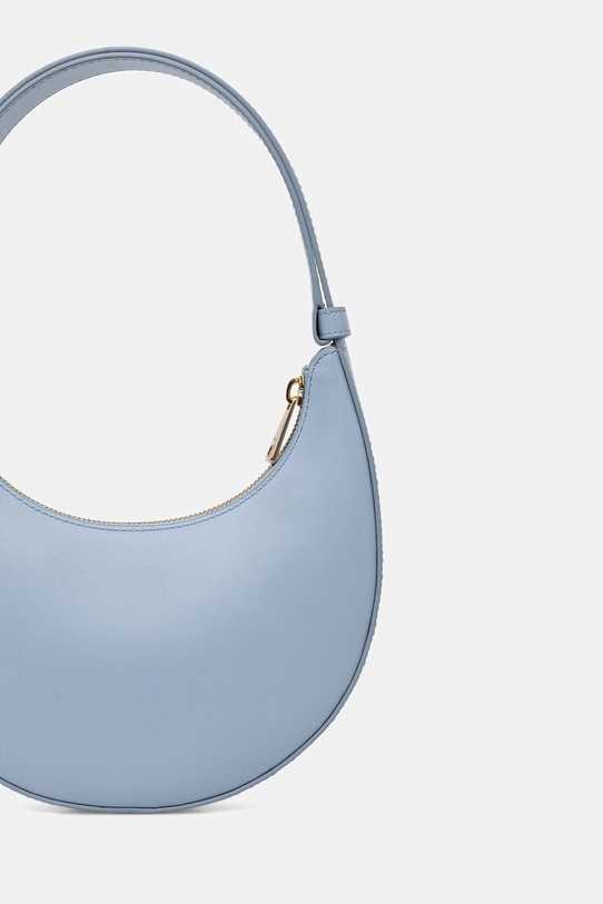 Akcesoria Furla torebka rogal damska skórzana Deliza Mini Shoulder Bag WE00649.AX0733.CDZ00 niebieski