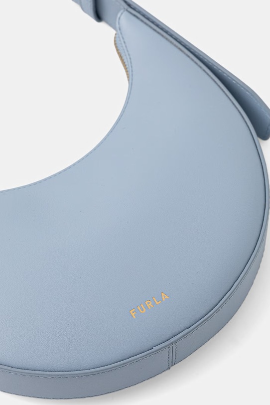 Furla torebka rogal damska skórzana Deliza Mini Shoulder Bag niebieski WE00649.AX0733.CDZ00
