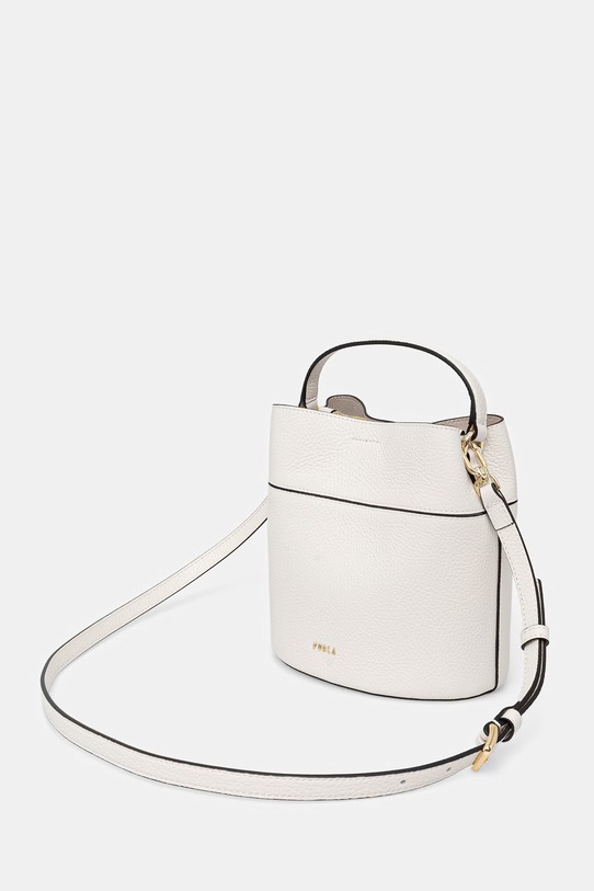 Akcesoria Furla torebka worek damska skórzana Amelia Mini Bucket Bag WE00879.HSF000.01B00 biały