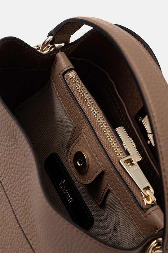 Furla torebka crossbody damska skórzana Amelia Mini Bucket Bag WE00879.HSF000.4489S brązowy