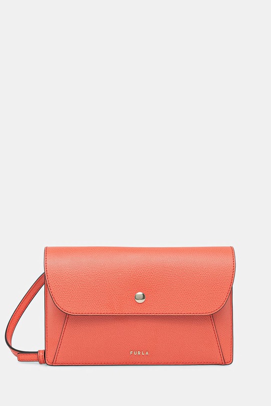 Furla torebka crossbody damska skórzana Lea XL Pouch pomarańczowy WE00898.ARE000.4477S