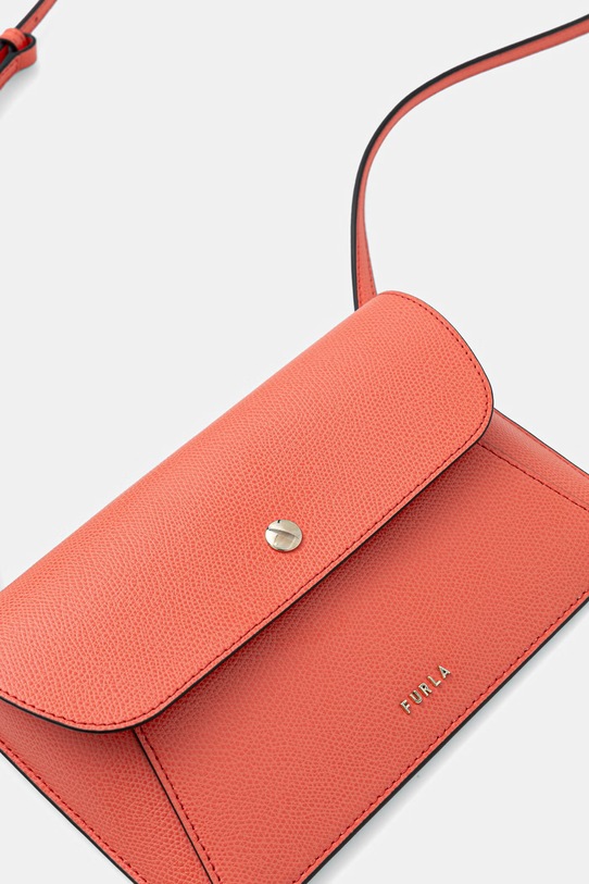 Furla torebka crossbody damska skórzana Lea XL Pouch pomarańczowy WE00898.ARE000.4477S