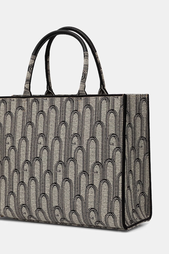 Accesorii Furla geantă tote de damă din bumbac Opportunity L Tote WB00255.BX4614.TON00 bej