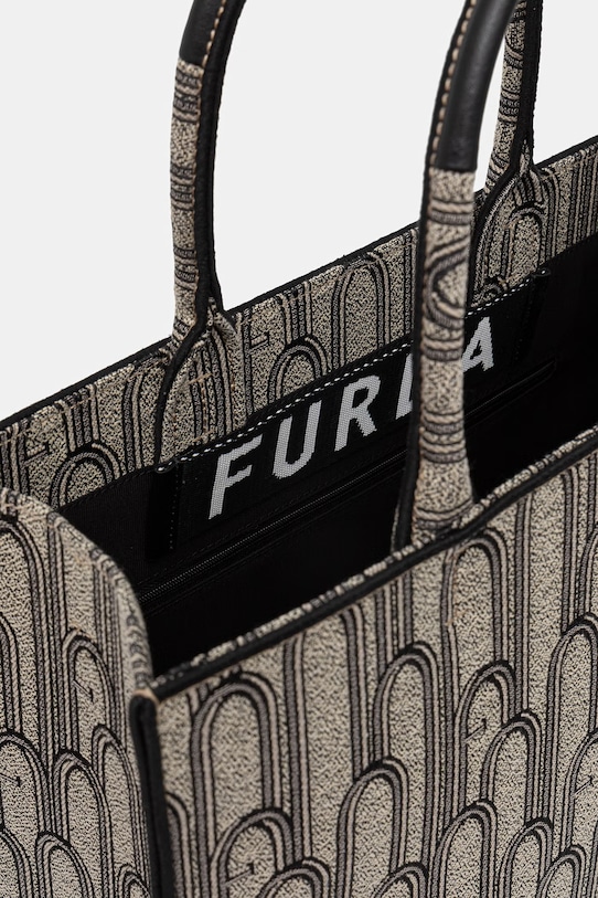 Furla torebka tote damska bawełniana Opportunity L Tote WB00255.BX4614.TON00 beżowy