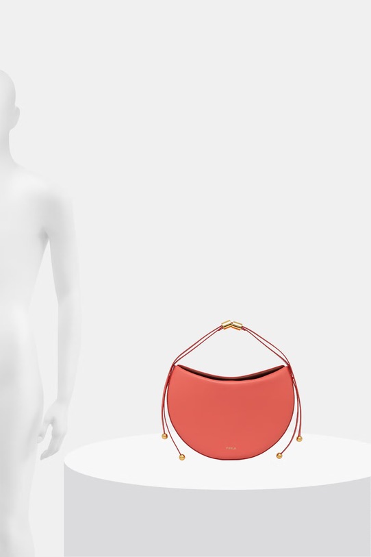 Furla torebka crossbody damska skórzana Moonstone M Shoulder Bag WB01868.BX3104.4477S pomarańczowy