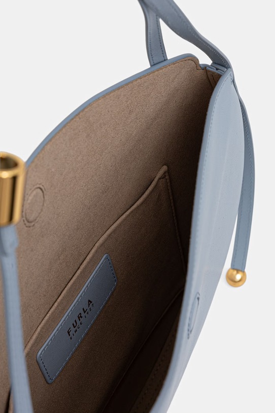 Furla geantă pentru femei, din piele Moonstone M Shoulder Bag WB01868.BX3104.CDZ00 albastru