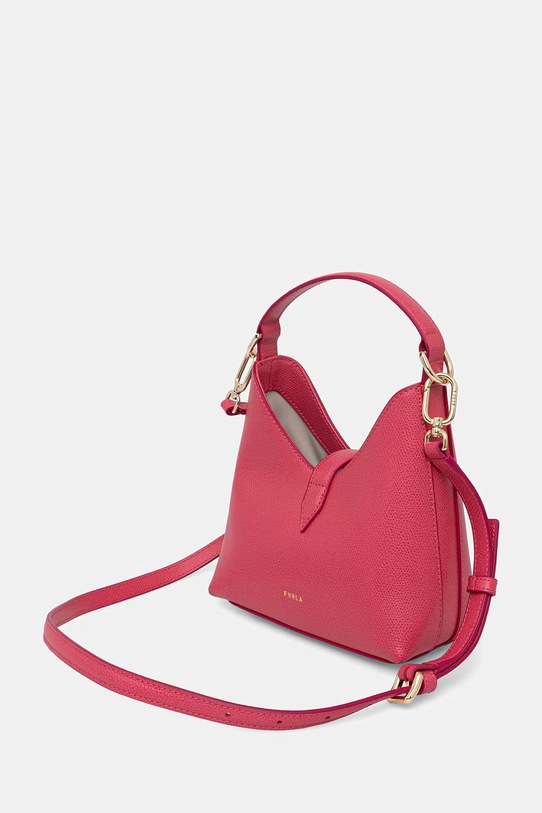 Akcesoria Furla torebka damska skórzana Iride Mini Hobo WE00876.ARE000.4485S różowy