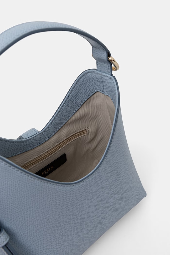 Furla чанта дамска от кожа Iride Mini Hobo WE00876.ARE000.CDZ00 син