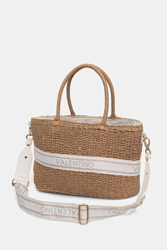 Akcesoria Valentino Bags torba plażowa damska BOHO VBGA0L01 beżowy