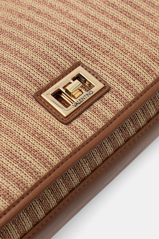 Valentino Bags torebka crossbody damska pleciona SELENE beżowy VBS9PU09