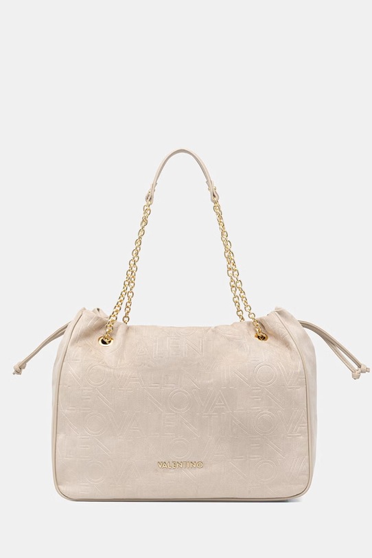 Valentino Bags borsa shopper da donna in imitazione di scamoscio MAXI beige VBS9U701