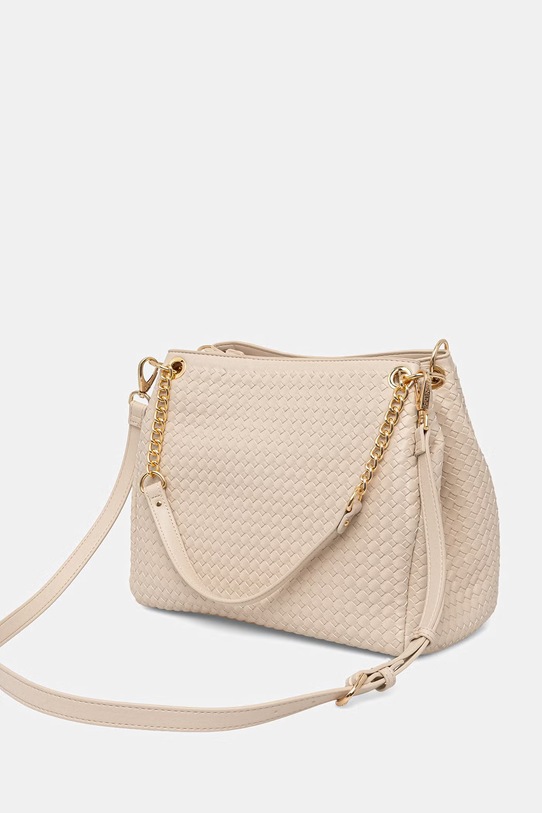 Akcesoria Valentino Bags torebka damska z imitacji skóry GEA VBS9UC02 beżowy