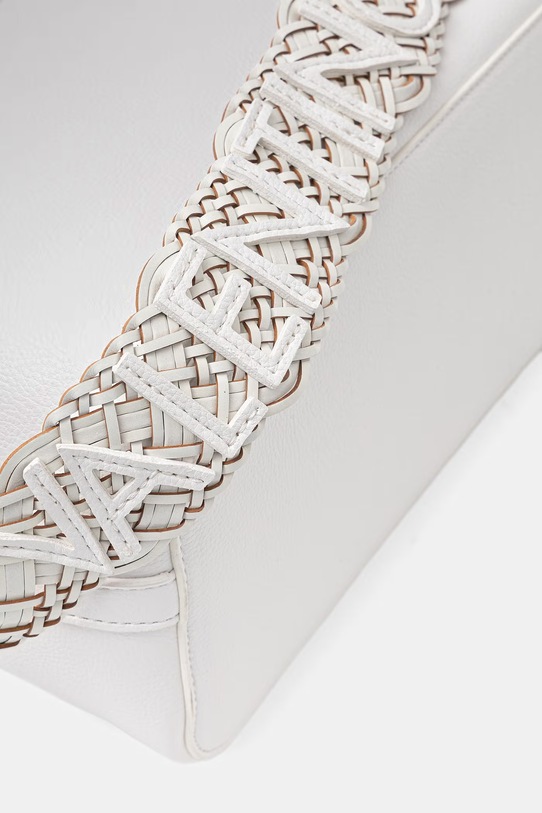 Valentino Bags torebka shopper damska z imitacji skóry ALEKSANDRA biały VBS9W901