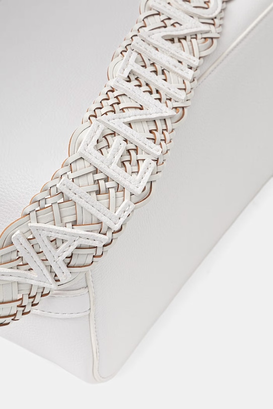 Valentino Bags torebka shopper damska z imitacji skóry ALEKSANDRA biały VBS9W901