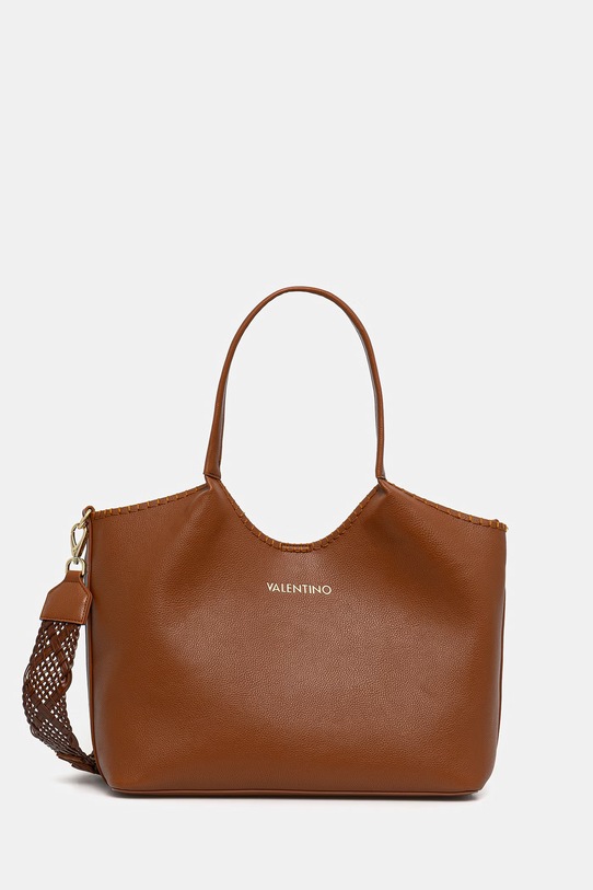 Valentino Bags torebka shopper damska z imitacji skóry ALEKSANDRA brązowy VBS9W901