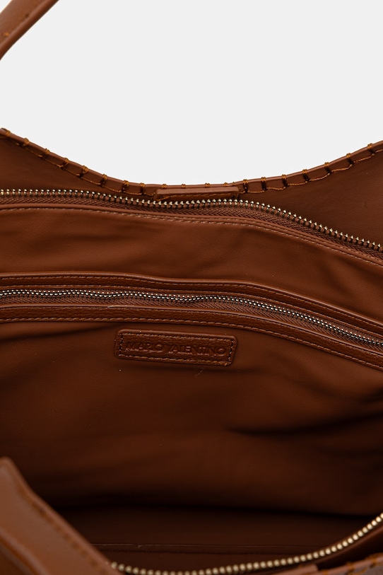 Valentino Bags torebka shopper damska z imitacji skóry ALEKSANDRA VBS9W901 brązowy