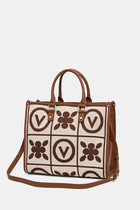 Akcesoria Valentino Bags torebka tote damska VBS9XF04 beżowy