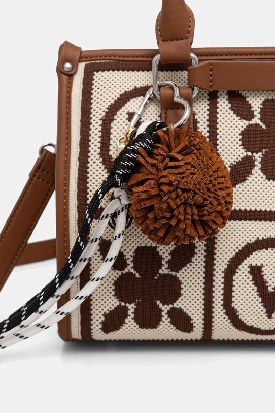 Valentino Bags torebka crossbody damska beżowy VBS9XF05